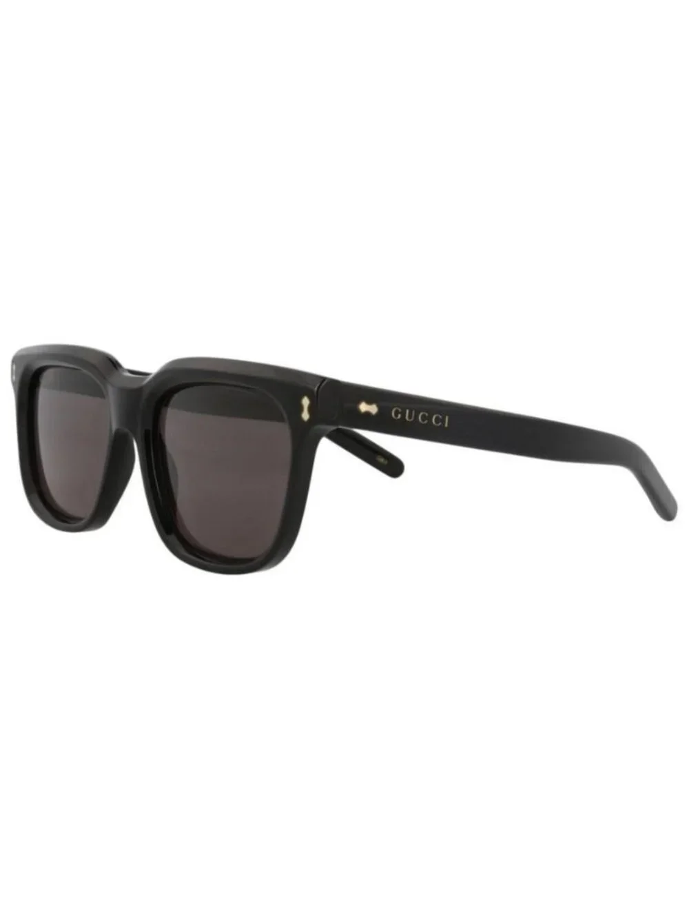 New Gucci Mens Square/Rectangle Black Black Grey Fashion Designer Sunglasses
